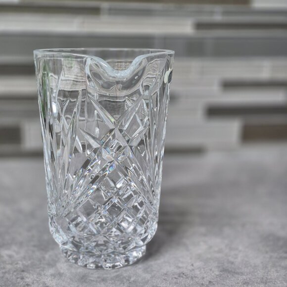 J G Durand Crystal 24% Lead Crystal France Pitcher Jug Villemont Pattern - Picture 4 of 12